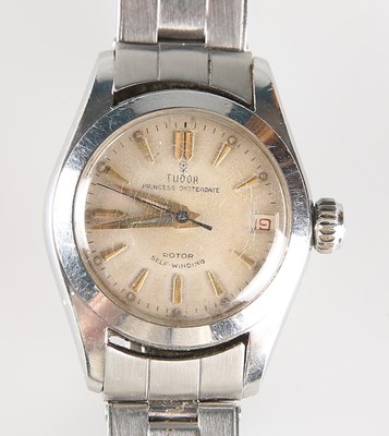 Lot 402 - A VINTAGE TUDOR PRINCESS-OYSTERDATE ROTOR SELF-WINDING WATCH