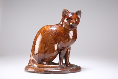 Lot 94 - A CANNEY HILL POTTERY CAT