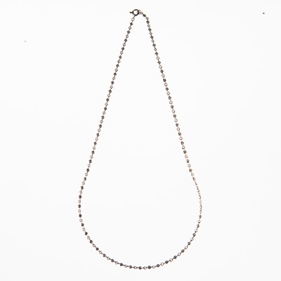 Lot 500 - A DIAMOND CHAIN NECKLACE