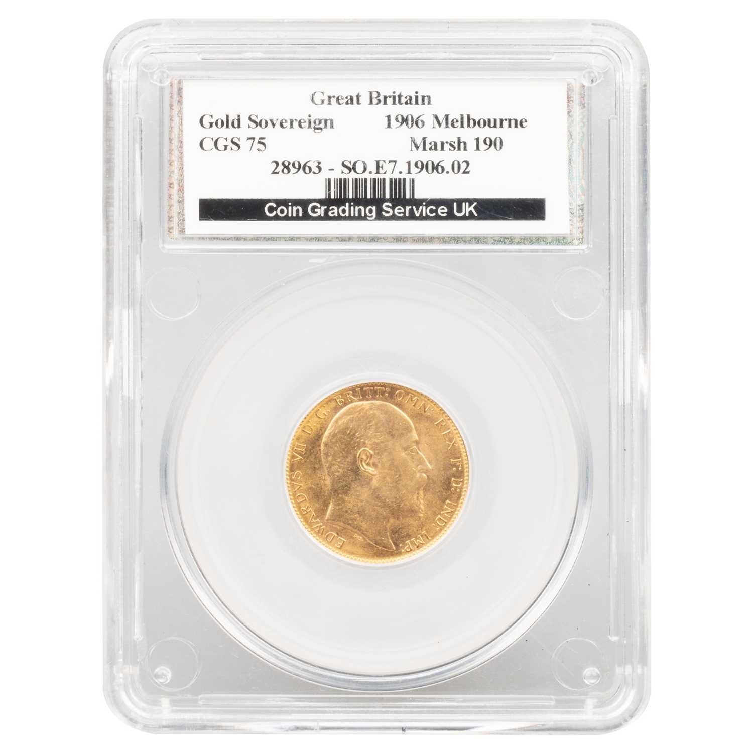 Lot 21 - EDWARD VII (1841-1910), SOVEREIGN