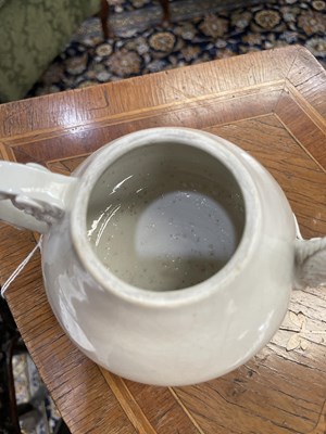 Lot 104 - A CHINESE BLANC-DE-CHINE TEAPOT