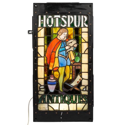 Lot 27 - A WILLIAM MORRIS & CO STAINED GLASS LIGHTBOX PANEL