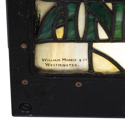 Lot 27 - A WILLIAM MORRIS & CO STAINED GLASS LIGHTBOX PANEL