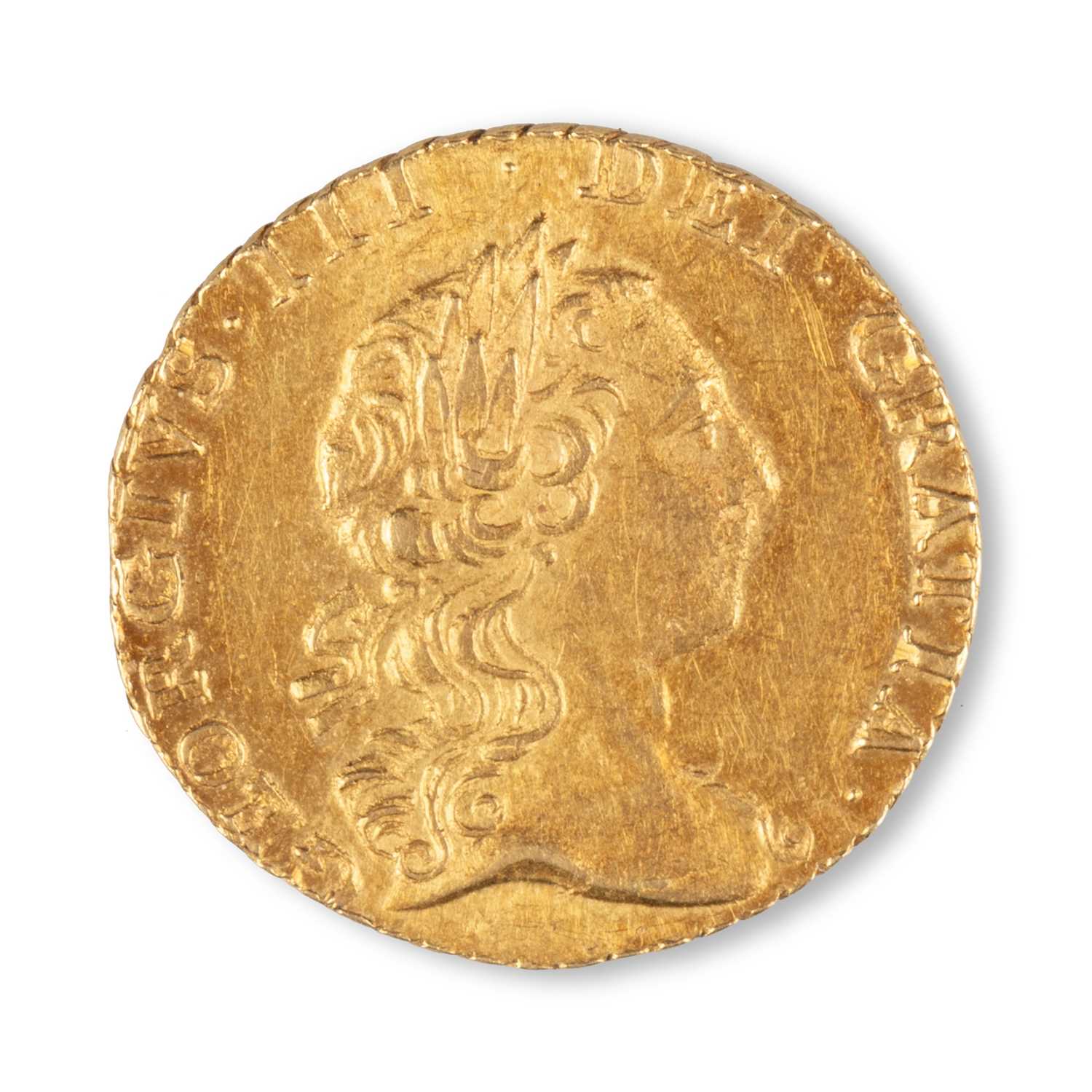 Lot 23 - A GEORGE III GOLD QUARTER GUINEA