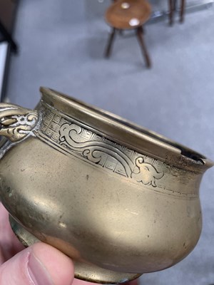 Lot 144 - A CHINESE BRONZE CENSER