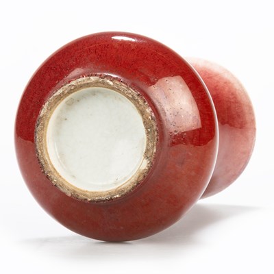 Lot 137 - A CHINESE LANGYAO SANG-DE-BOEUF VASE, QING DYNASTY