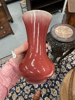 Lot 137 - A CHINESE LANGYAO SANG-DE-BOEUF VASE, QING DYNASTY