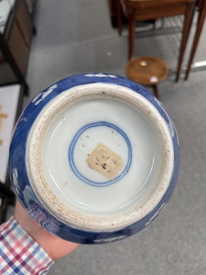 Lot 95 - A PAIR OF CHINESE BLUE AND WHITE GINGER JARS, QING DYNASTY