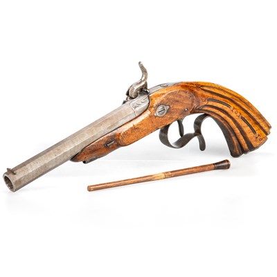 Lot 11 - A FRENCH PERCUSSION TARGET PISTOL