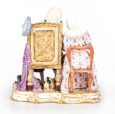 Lot 47 - A RARE MINTON FIGURE GROUP, "JOHN ANDERSON MY JO", CIRCA 1835-40