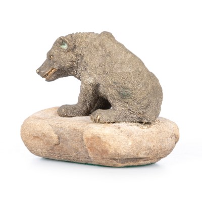 Lot 161 - A RUSSIAN GILT-BRONZE FIGURE OF A BEAR, LATE 19TH CENTURY