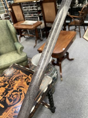 Lot 10 - A RARE 1847 PATTERN LIGHT CAVALRY SWORD OF THE 17TH LANCERS