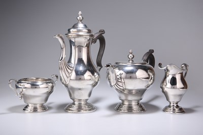 Lot 223 - AN IRISH SILVER FOUR-PIECE TEA SERVICE