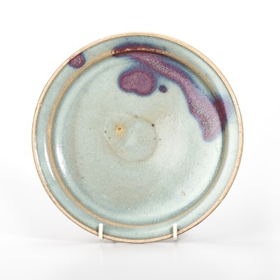 Lot 78 - A CHINESE JUN-TYPE PURPLE SPLASH DISH