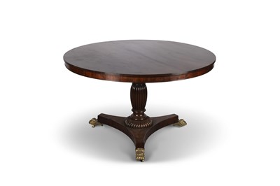 Lot 762 - A REGENCY MAHOGANY TILT-TOP BREAKFAST TABLE