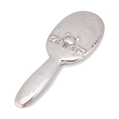 Lot 388 - ARCHIBALD KNOX (1864-1933) FOR LIBERTY & CO, A CYMRIC SILVER HAND-MIRROR