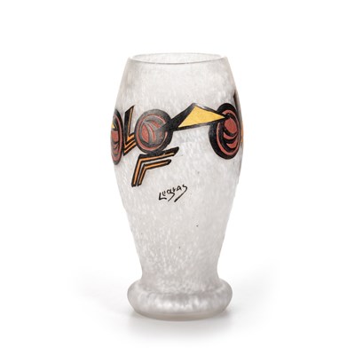 Lot 22 - A LEGRAS CUBIST VASE, CIRCA 1930