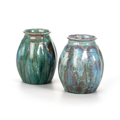 Lot 70 - A PAIR OF PILKINGTON ROYAL LANCASTRIAN POTTERY VASES, CIRCA 1910