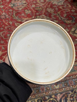Lot 99 - A CHINESE DOUCAI CIRCULAR BOX AND COVER