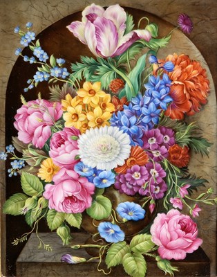 Lot 36 - A CONTINENTAL PORCELAIN PLAQUE, MID-19TH CENTURY