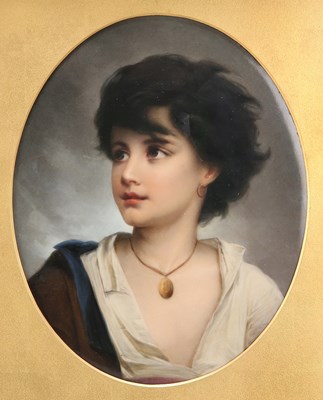 Lot 39 - A BERLIN (KPM) PORCELAIN PLAQUE