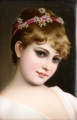 Lot 35 - A CONTINENTAL PORCELAIN PLAQUE, CIRCA 1900