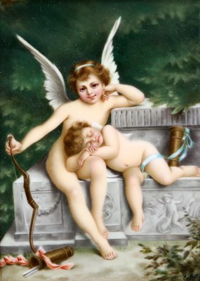 Lot 34 - A CONTINENTAL PORCELAIN PLAQUE, CIRCA 1900