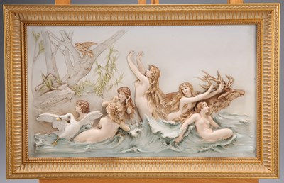 Lot 57 - TWO CONTINENTAL PORCELAIN PLAQUES