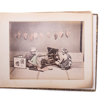 Lot 111 - AN EARLY 20TH CENTURY JAPANESE PHOTOGRAPH ALBUM