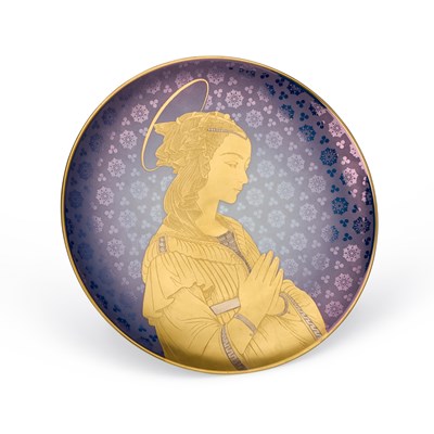 Lot 39 - AN ITALIAN PORCELAIN CHARGER BY MORBELLI ARTE, CIRCA 1960-70