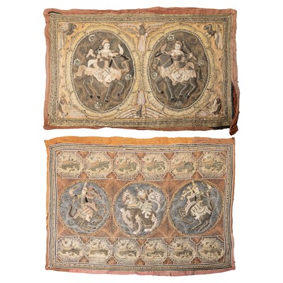 Lot 219 - TWO BURMESE WALL HANGINGS