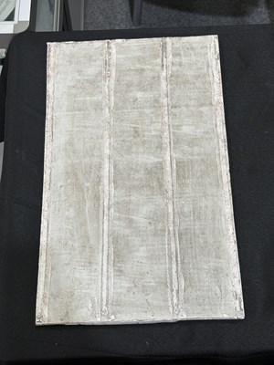 Lot 134 - A CHINESE BLUE AND WHITE PLAQUE