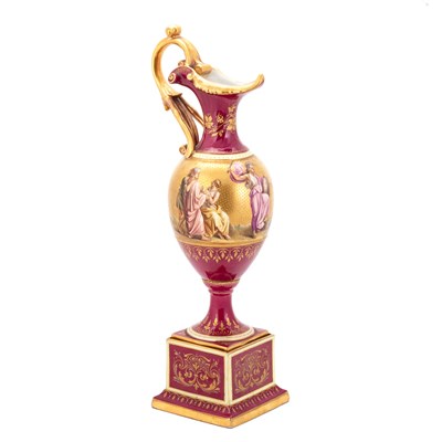 Lot 85 - A VIENNA PORCELAIN EWER, LATE 19TH CENTURY