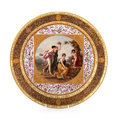 Lot 46 - A VIENNA PLAQUE, 19TH CENTURY
