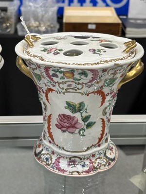 Lot 150 - A PAIR OF CHINESE PORCELAIN BOUGH POTS AND COVERS, CIRCA 1760, QIANLONG PERIOD