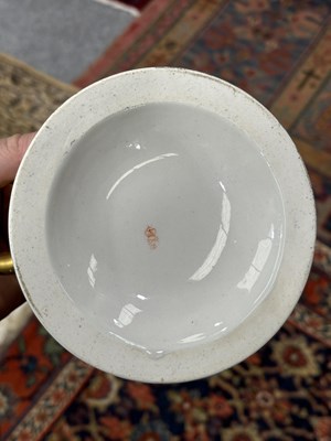 Lot 61 - A RARE DERBY VASE AND STAND, PAINTED IN THE MANNER OF DANIEL LUCAS, CIRCA 1810