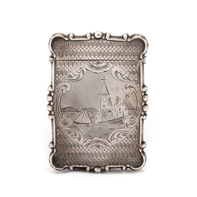 Lot 381 - A CARD CASE