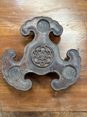 Lot 217 - A LARGE CHINESE BRONZE TRIPOD CENSER