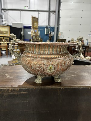 Lot 252 - A 19TH CENTURY CONTINENTAL WINE COOLER, PROBABLY DUTCH