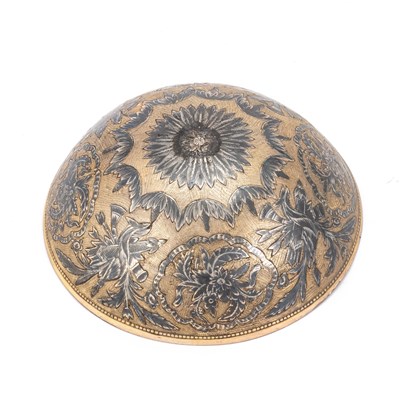 Lot 333 - A SILVER-GILT AND NIELLO DRINKING BOWL, LATE 18TH CENTURY