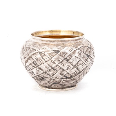 Lot 295 - A RUSSIAN SILVER TROMPE L'OEIL VASE