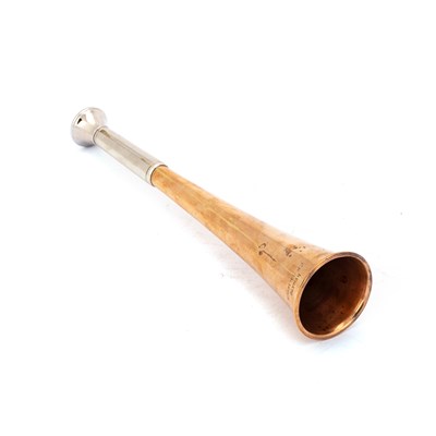 Lot 4 - A PAXMAN COPPER AND NICKEL HUNTING HORN