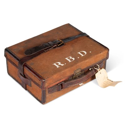 Lot 1 - A CANVAS COVERED CARTRIDGE MAGAZINE CASE