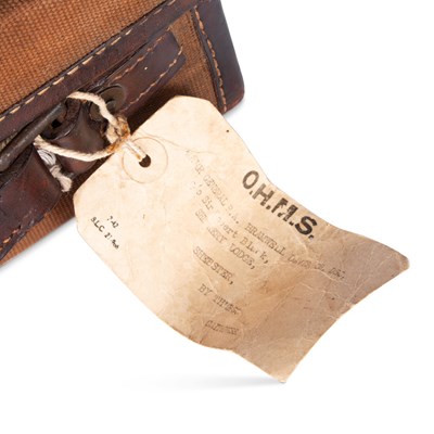 Lot 1 - A CANVAS COVERED CARTRIDGE MAGAZINE CASE