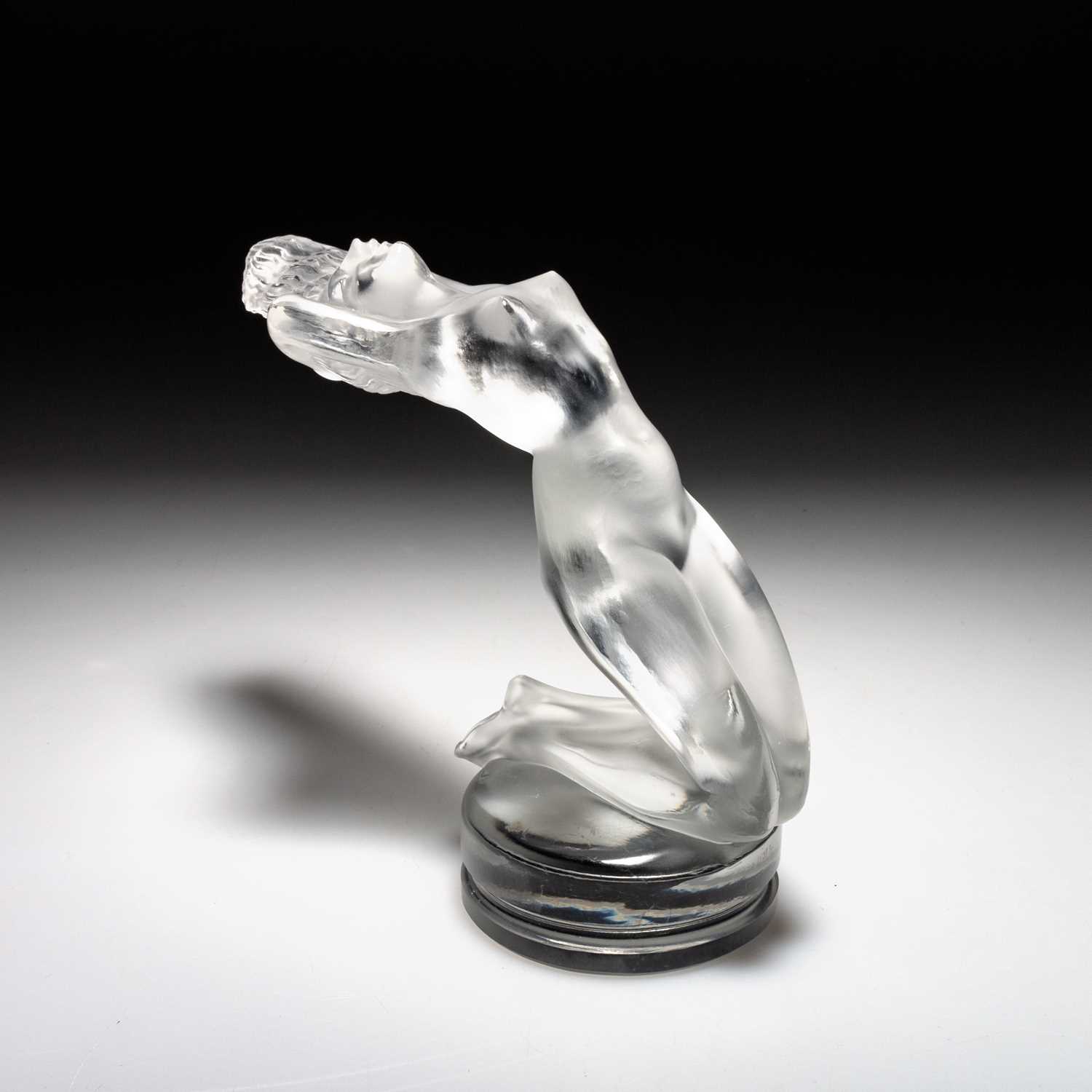 Lot 30 - RENÉ LALIQUE (FRENCH, 1860-1945), A 'CHRYSIS' CAR MASCOT, DESIGNED 1931