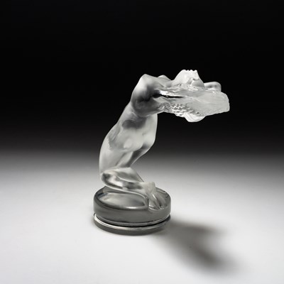 Lot 30 - RENÉ LALIQUE (FRENCH, 1860-1945), A 'CHRYSIS' CAR MASCOT, DESIGNED 1931