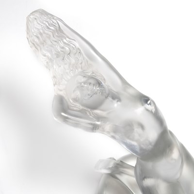 Lot 30 - RENÉ LALIQUE (FRENCH, 1860-1945), A 'CHRYSIS' CAR MASCOT, DESIGNED 1931