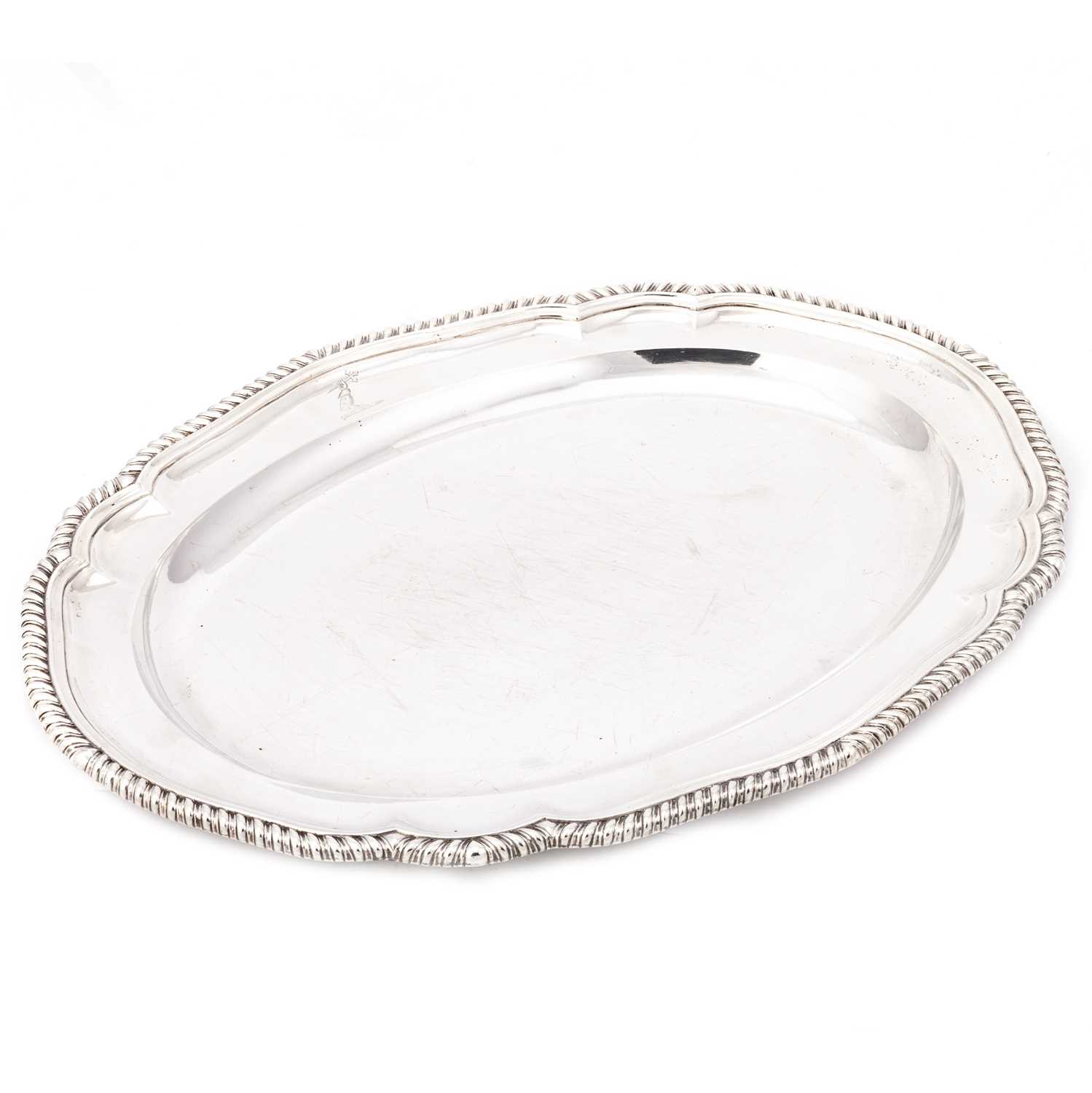 Lot 290 - A PAIR OF GEORGE III SILVER MEAT DISHES