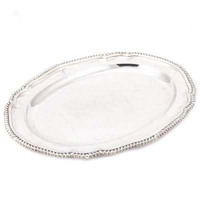 Lot 290 - A PAIR OF GEORGE III SILVER MEAT DISHES