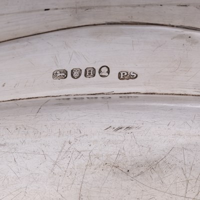 Lot 290 - A PAIR OF GEORGE III SILVER MEAT DISHES